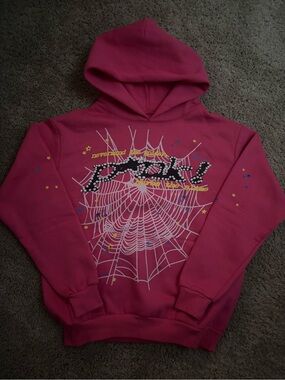 Pink Sp5der hoodie
